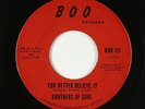 Crossover Soul 45 - Brothers Of Soul - You Better Believe It - Boo - VG+ mp3