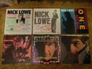 nick lowe x 6 lps ex inc cowboy outfit, rose, knife, party of one, pinker ETC EX
