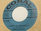 Teen Rockabilly 45 Charlie Gracie   Doodlebug   Hurry Up Buttercup   Coral VG++