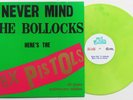 Sex Pistols - Never Mind The Bollocks LP GREEN VINYL / 40th Anniversary Press