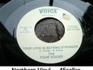 FOUR VOICES 'Your Love Is Getting Stronger' northern soul 45