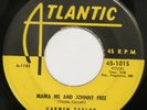 CARMEN TAYLOR Mama Me And Johnny Free / Mamou ATLANTIC 45 R&B popcorn 1953 HEAR