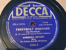 7 Vintage 78 rpm records Album Andrew Sisters, Glen Miller, Judy Garland, Disney