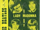 THE BEATLES 45 LADY MADONNA+PS ITALY RARE 1968