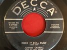 Johnny Carroll Rock N' Roll Ruby b/w Tryin' To Get To You Decca 45