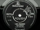 The Beatles - Lady Madonna UK 1968 Earliest 1/G, 1/G Stampers + Fan Club Insert