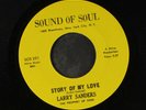 LARRY SANDERS: Story Of My Love / Where Did The Peace Go 45 (drum break, funky
