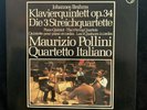 BRAHMS Piano Quintet & String Quartets QUARTETTO ITALIANO, POLLINI - PHILIPS 3LP