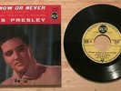 RARE FRENCH EP ELVIS PRESLEY IT'S NOW OR NEVER RAREST SLEEVE