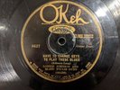 Lonnie Johnson Blind Willie Dunn (Lang) Okeh 8637 Two Tone Stomp Pre-War Jazz 78