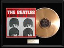 BEATLES HARD DAYS NIGHT FRAMED LP GOLD METALIZED VINYL RECORD ALBUM NON RIAA