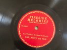 COUNTRY WARREN CAPLINGER (Private Gennett press) Fireside Melodies Mx20063/5 E