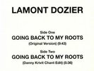 LAMONT DOZIER Going Back To My Roots (Danny Krivit Edit) 12