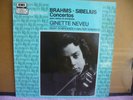 GINETTE NEVEU-BRAHMS/SIBELIUS CONCERTOS EMI 2908241 PM322 NM- IMPORT