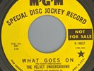 Psychedelic Rock 45 THE VELVET UNDERGROUND What Goes On / Jesus DJ PROMO mp3