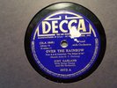 DECCA 78 RECORD 2672/judy garland/ OVER THE RAINBOW/ JITTERBUG/ VG/ WIZARD OF OZ