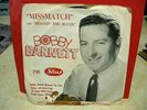 RARE 60's Rockabilly Country-Bopper Picture Sleeve 45-rpm BOBBY BARNETT Sims-198