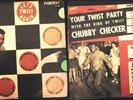 CHUBBY CHECKER Let's Twist Again + Your Twist Party With King ISRAEL ISRAELI LP