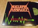 NUCLEAR ASSAULT - BRAIN DEATH 12'' RARE US 1ST PRESS GREEN LBL'S, THRASH METAL