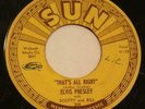 ELVIS PRESLEY That's All Right / Blue Moon Of Kentucky SUN PUSHMARKS ROCKABILLY