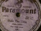Paramount 12281 Papa Charlie Jackson SHAKE THAT THING  78rpm 1925 Blues G+/GG+