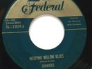 45 RPM,  DOOWOP THE DOMINOES,WEEPING WILLOW BLUES/I AM WITH YOU, GOLD TOP FED