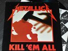 Metallica 'Kill 'Em All' 1st Press Dutch '83 Original LP w Inner Sleeve Rare VG+