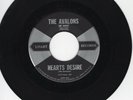 The Avalons 45 Hearts Desire/Ebbtide UNART original DOO WOP M-  308