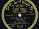 78 rpm VASA PRIHODA Salut D'amour / Humoreske.. 10