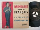 Brenda Lee - Chante en Français Rare 45/Ps 7' French 1958 Languette