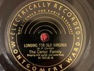 MONTGOMERY WARD M-5018 The Carter Family 78rpm Longing For Old Virginia (LIC)