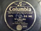 78 rpm PETER YORKE moonlight and roses / to a wild rose DB 2402