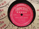 FATS DOMINO - Right from Wrong / No No Baby - IMPERIAL 5138 - 78 w/ sleeve EX-