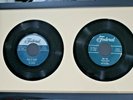 2 PLATTERS on FEDERAL Beautiful Framed Music Art 45 reissue EARLY Only You