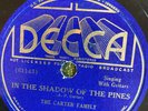 Decca 5359 Carter Family SHADOW OF THE PINES 78rpm Country E 1936