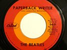 BEATLES Paperback Writer/Rain VG+ CAPITOL DOME TARGET LABEL 5651  45