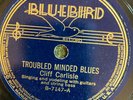 Bluebird 7147 Cliff Carlise ROOSTER BLUES  78 rpm Country  EE+ 1937 Charlotte NC