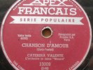 CANADA  VG+ CATERINA VALENTE Chanson D'Amour 1955 APEX 13009 POP 78 Coco-Polka