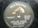 ELVIS PRESLEY 78 RPM, LOVE ME TENDER/ANYWAY YOU WANT ME, RCA VICTOR 20-6643.VG