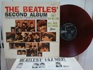 THE BEATLES / SECOND ALBUM, RED WAX JAPAN ONLY ORIG. 1964 ODEON LP w/INSERT EX+