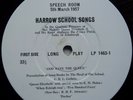 Harrow School Songs (1957 HMV Private Pressing 10