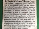 It Takes More Than One St. Francis Xavier University 45 RPM Benefit Record