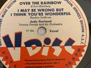  Tommy Dorsey Judy Garland Over the Rainbow 78 rpm V Disc WWII rare No. 335a 
