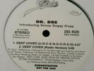 DR. DRE INTRODUCING - SNOOP DOGG - DEEP COVER - RARE  12” Vinyl - PROMO 1992