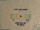 Archie bell and the drells I can't stop dancing, 45rpm northern soul exc cond