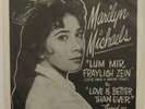 MARILYN MICHAELS Lum Mir Fraylich Zein LEGEND 45 popcorn teen exotica w/ PS HEAR