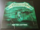 METALLICA - ride the lightining  - lp- green cover - red  vinyl