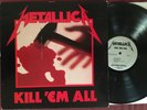 METALLICA Kill 'Em All -Rare Original 1983 Megaforce LP -Sterling - Silver Label