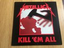 METALLICA - KILL 'EM ALL. 1983 VINYL LP FIRST UK PRESS NEAR MINT