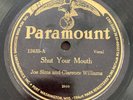 Joe Sims & Clarence Williams On Paramount 78 RPM SHUT YOUR MOUTH 12435